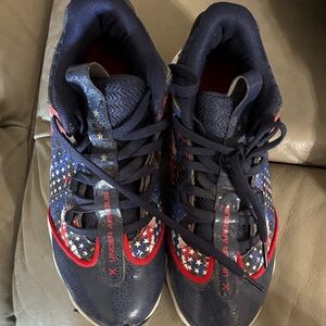 Under Armour Kids' Starry Blue Baseball Cleats